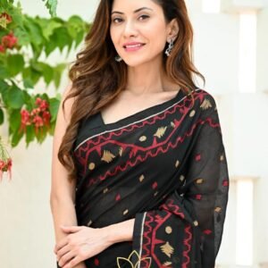Raktakamal Woven Cotton Saree