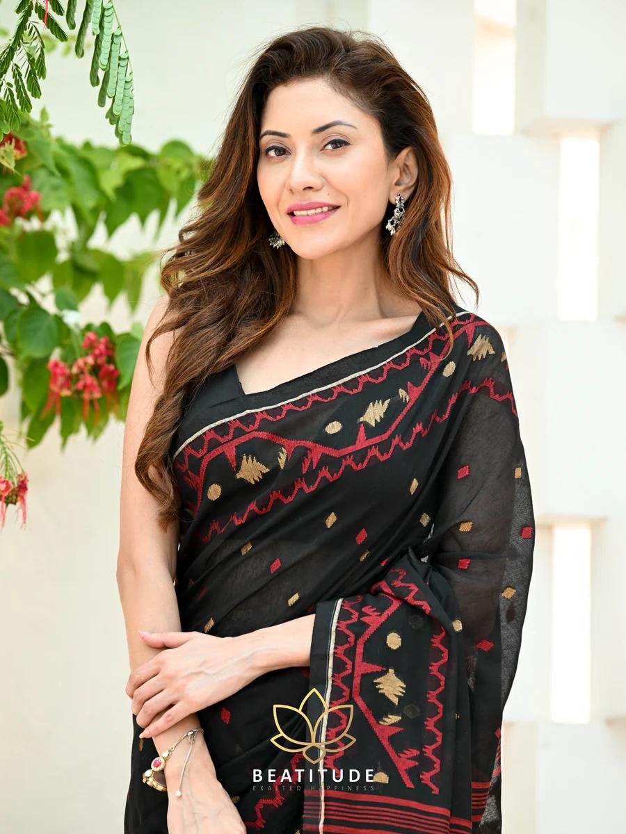 Raktakamal Woven Cotton Saree