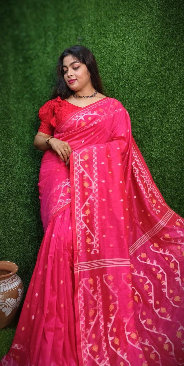 Vanmayuri Jamdani Saree - Image 10