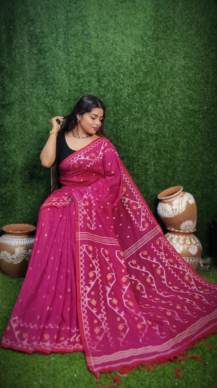 Vanmayuri Jamdani Saree - Image 6