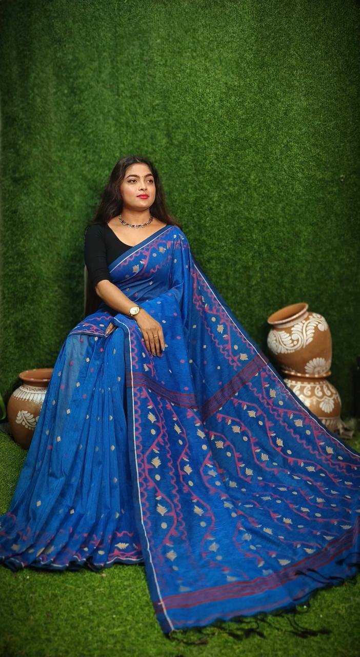 Vanmayuri Jamdani Saree - Image 8